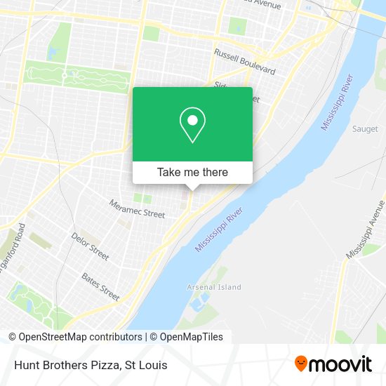 Mapa de Hunt Brothers Pizza