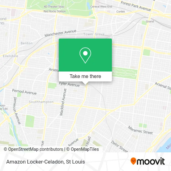 Amazon Locker-Celadon map