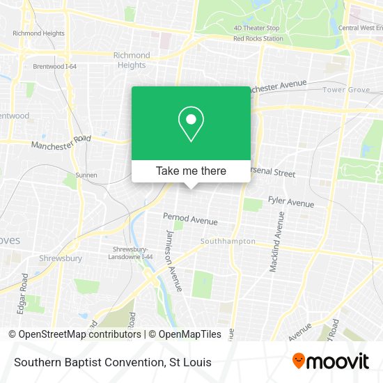 Southern Baptist Convention map