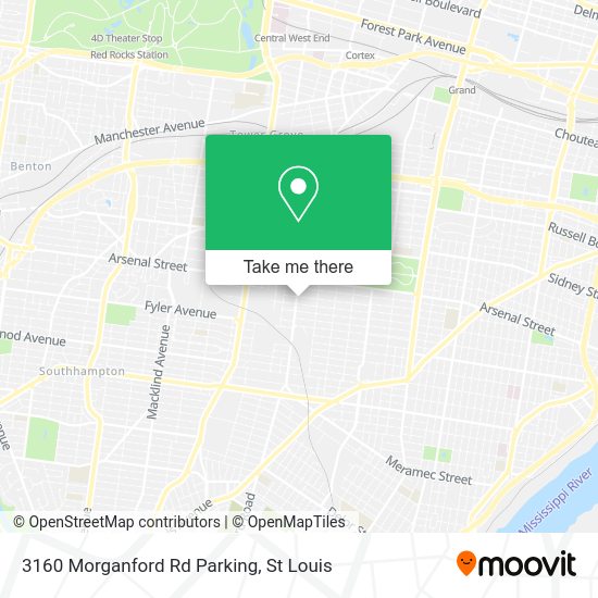 Mapa de 3160 Morganford Rd Parking