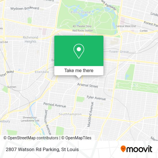 2807 Watson Rd Parking map
