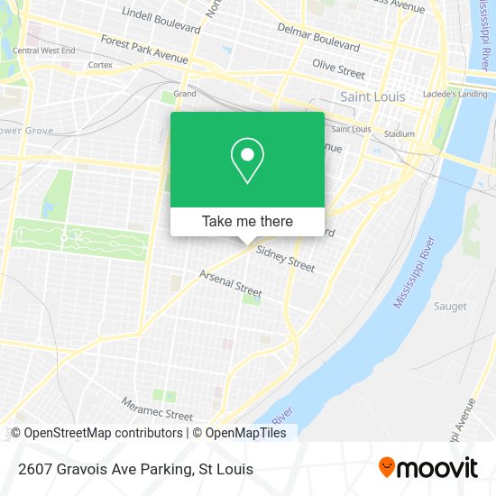 2607 Gravois Ave Parking map