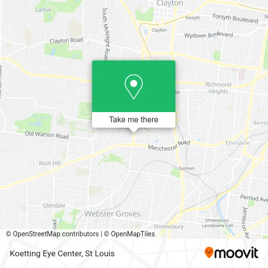 Koetting Eye Center map
