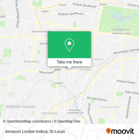 Mapa de Amazon Locker-Indios