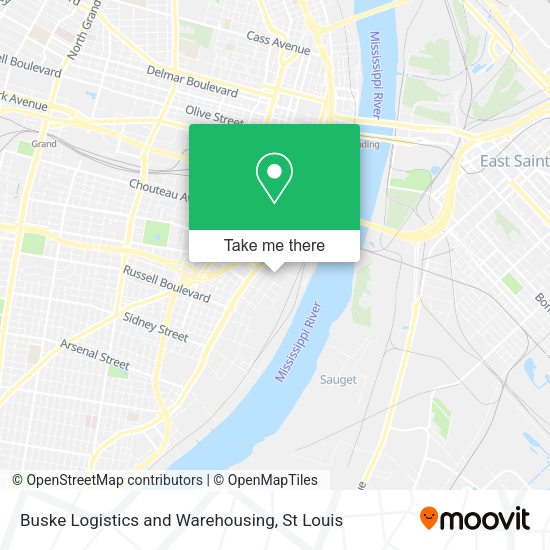 Buske Logistics and Warehousing map