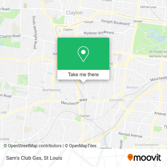 Mapa de Sam's Club Gas