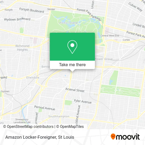Amazon Locker-Foreigner map