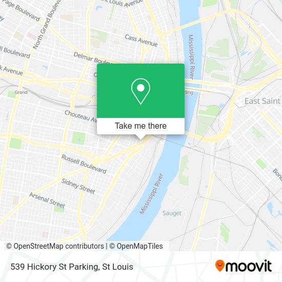 539 Hickory St Parking map