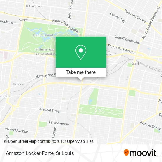 Amazon Locker-Forte map