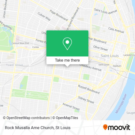 Rock Musalla Ame Church map