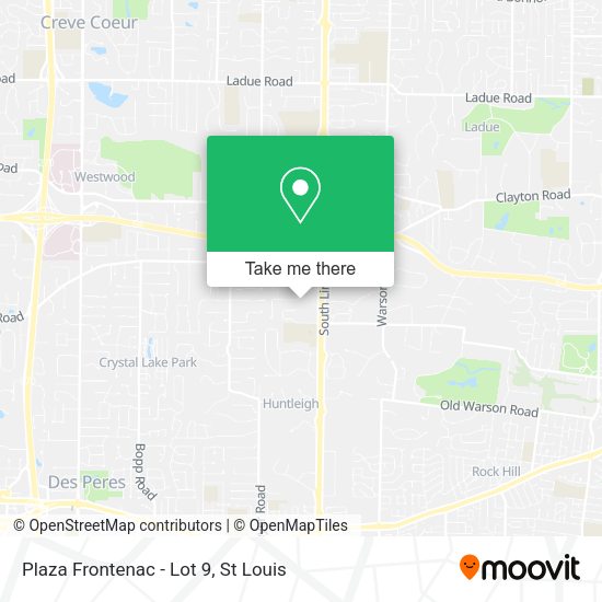 Plaza Frontenac - Lot 9 map