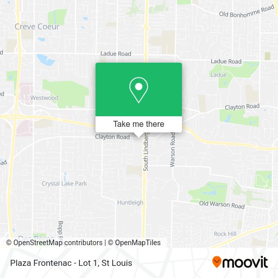 Plaza Frontenac - Lot 1 map