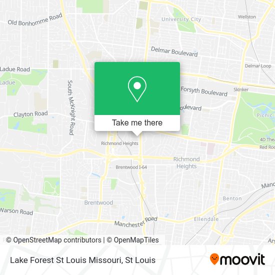 Mapa de Lake Forest St Louis Missouri
