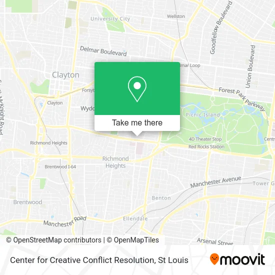 Center for Creative Conflict Resolution map