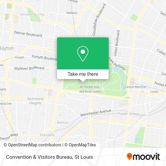 Convention & Visitors Bureau map
