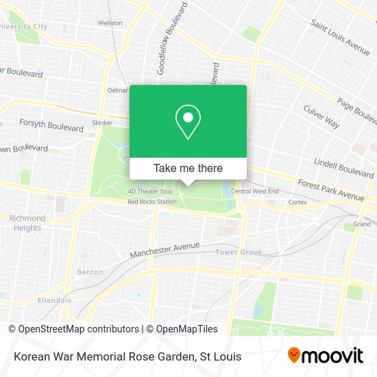 Mapa de Korean War Memorial Rose Garden