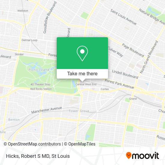 Mapa de Hicks, Robert S MD