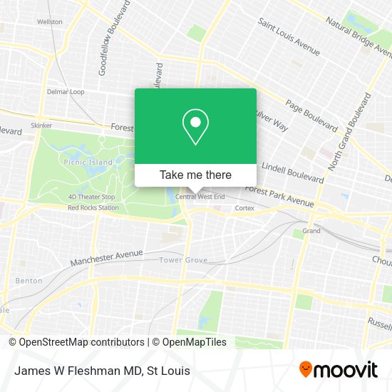 James W Fleshman MD map