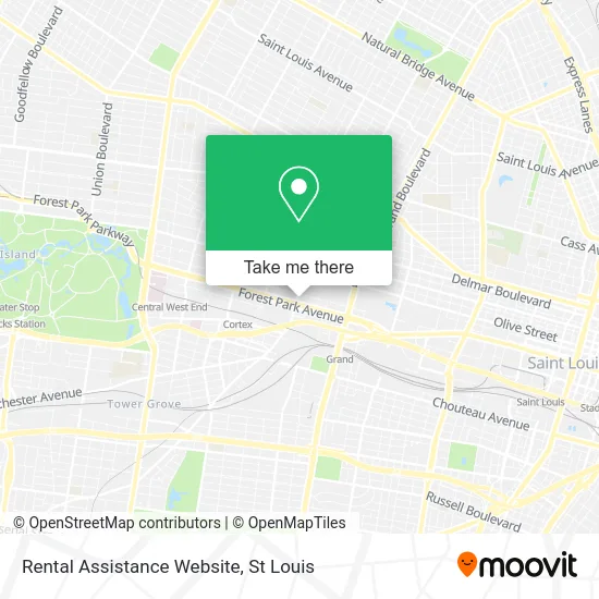 Rental Assistance Website map