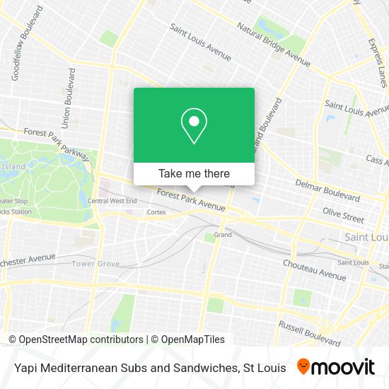 Yapi Mediterranean Subs and Sandwiches map