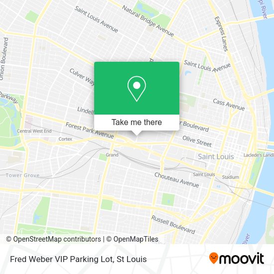 Mapa de Fred Weber VIP Parking Lot