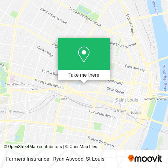 Mapa de Farmers Insurance - Ryan Atwood