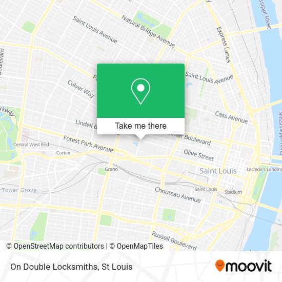 Mapa de On Double Locksmiths