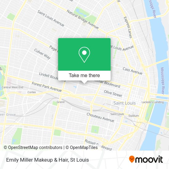 Emily Miller Makeup & Hair map