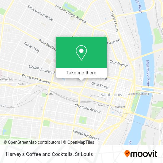 Mapa de Harvey's Coffee and Cocktails