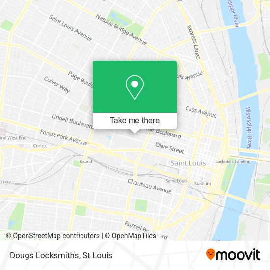 Mapa de Dougs Locksmiths