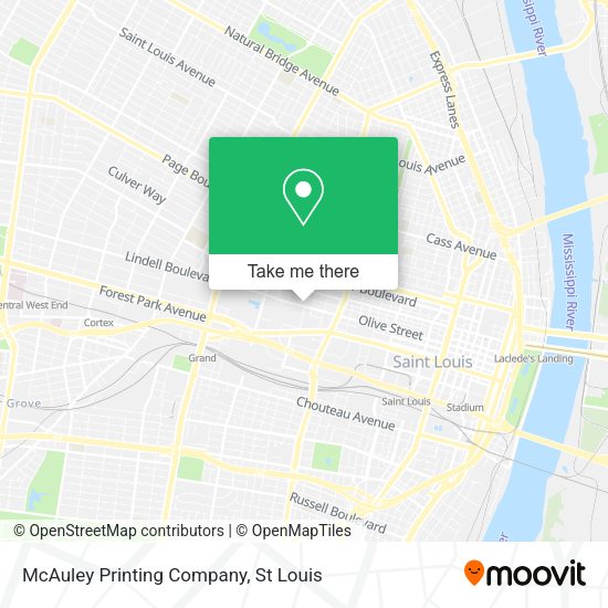 Mapa de McAuley Printing Company