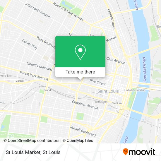 Mapa de St Louis Market
