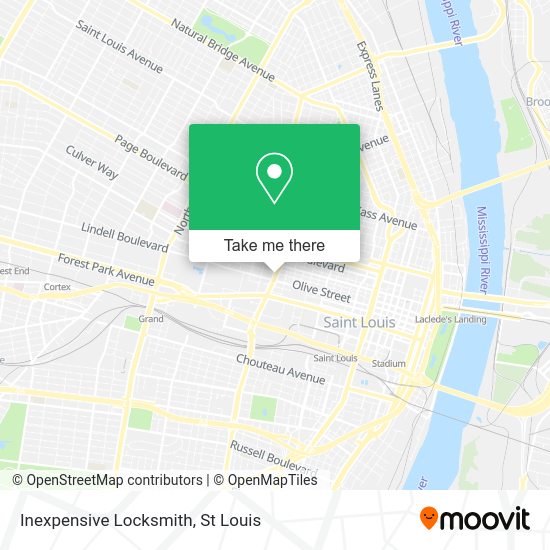 Inexpensive Locksmith map