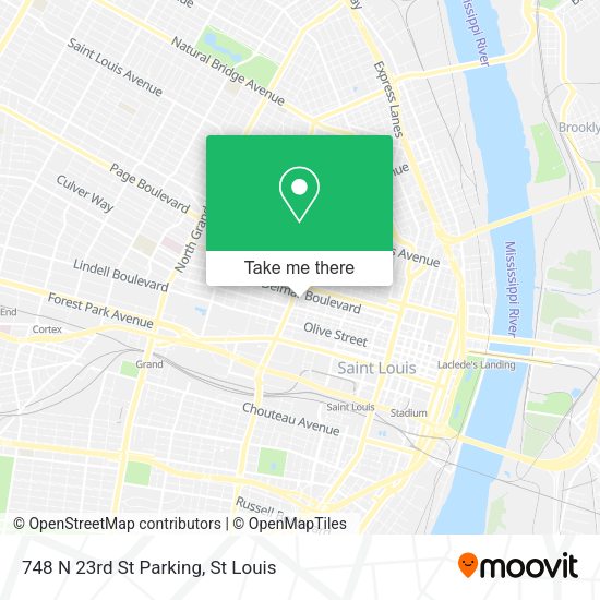 748 N 23rd St Parking map