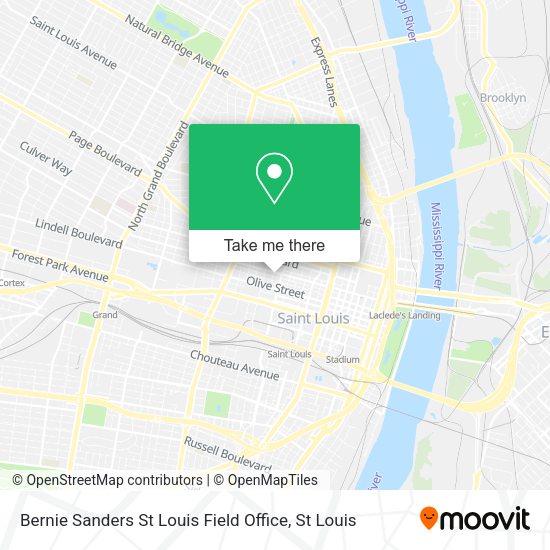Bernie Sanders St Louis Field Office map