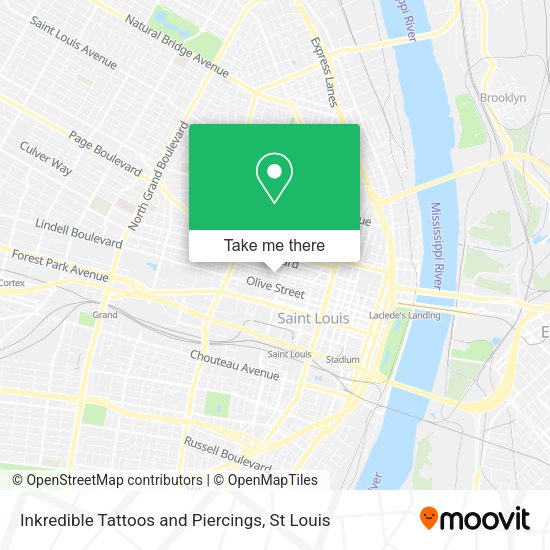 Inkredible Tattoos and Piercings map