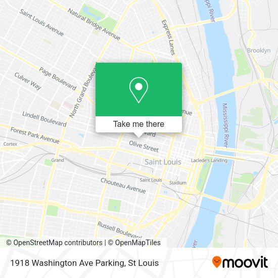 1918 Washington Ave Parking map