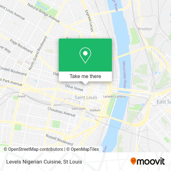 Levels Nigerian Cuisine map