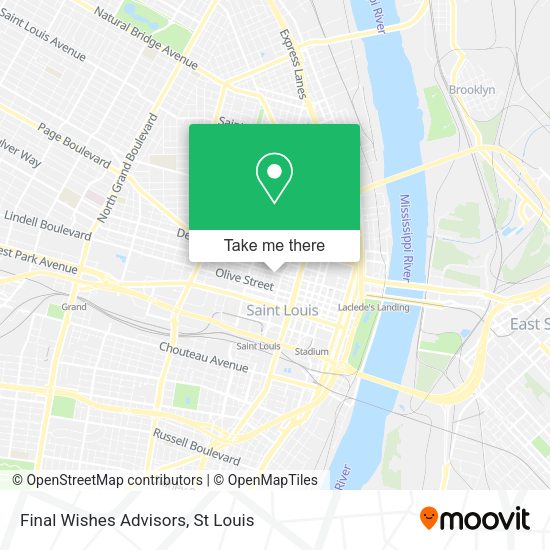 Mapa de Final Wishes Advisors
