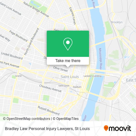 Bradley Law Personal Injury Lawyers map