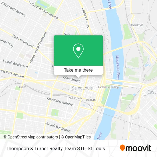 Thompson & Turner Realty Team STL map