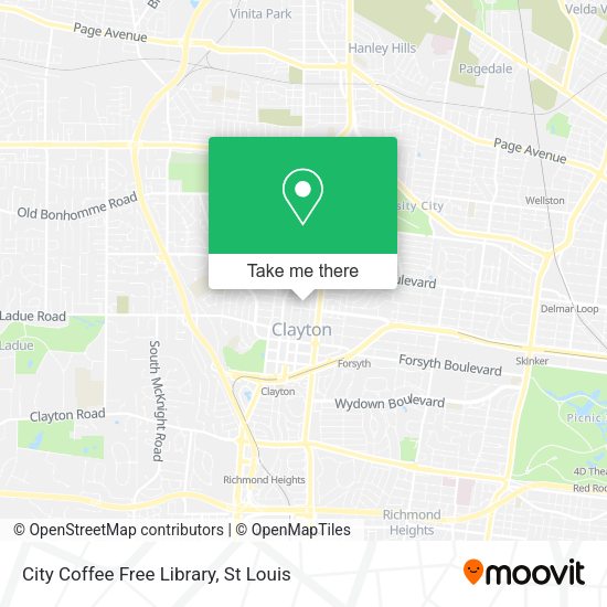 Mapa de City Coffee Free Library