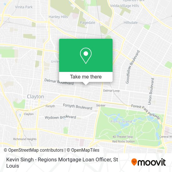 Kevin Singh - Regions Mortgage Loan Officer map