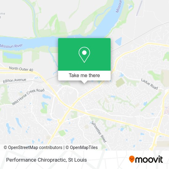Performance Chiropractic map