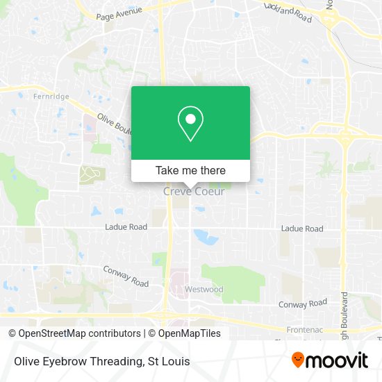 Olive Eyebrow Threading map