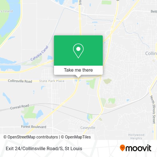 Exit 24/Collinsville Road/S map