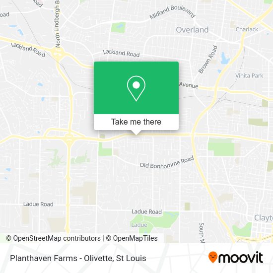 Planthaven Farms - Olivette map