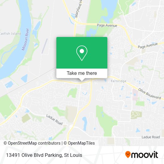 Mapa de 13491 Olive Blvd Parking