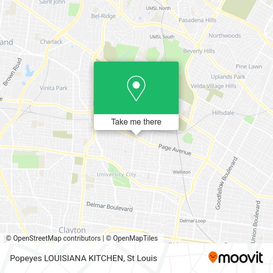 Popeyes LOUISIANA KITCHEN map