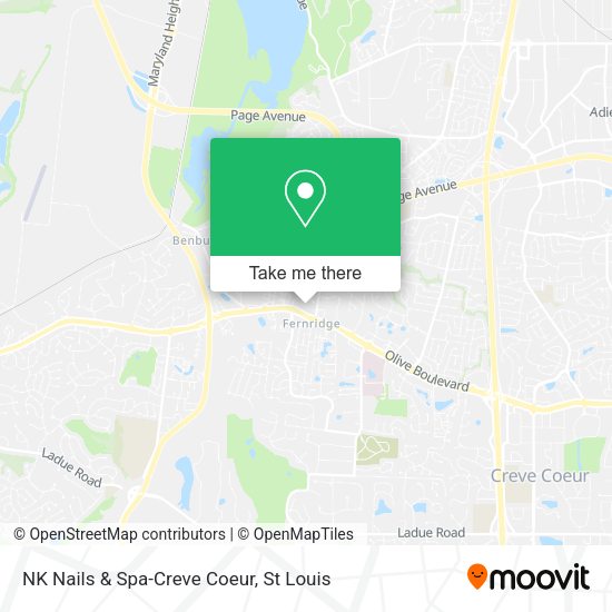 Mapa de NK Nails & Spa-Creve Coeur
